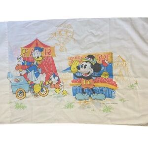 Walt Disney Productions Vintage Mickey And Gang Fair Standard Pillow Case